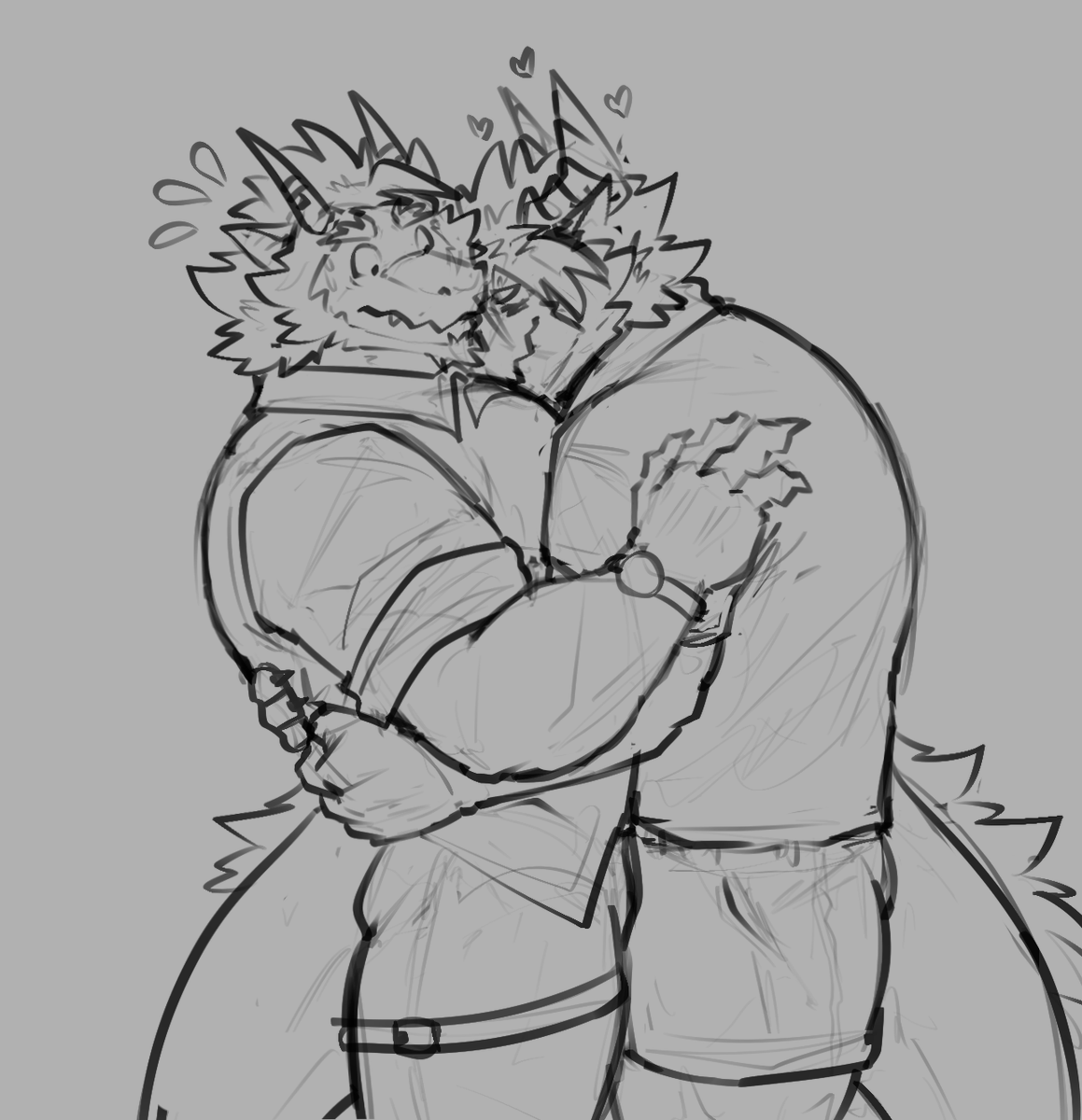 MatchaDerg's tweet image. Even a big guy need a hug too..