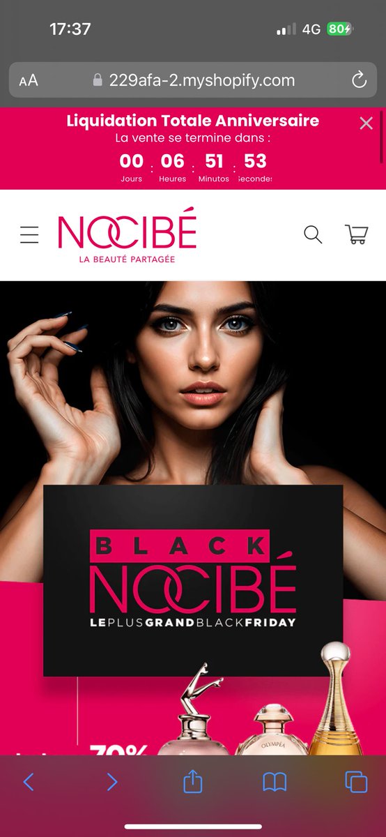 Hello <a href="/Nocibe/">NOCIBE France</a> <a href="/Shopify/">Shopify</a> 

Un joli site de phishing a été signalé sur la plateforme Reddit

Ça serait une bonne chose de supprimer la page

Voici l'URL

229afa-2.myshopify.com