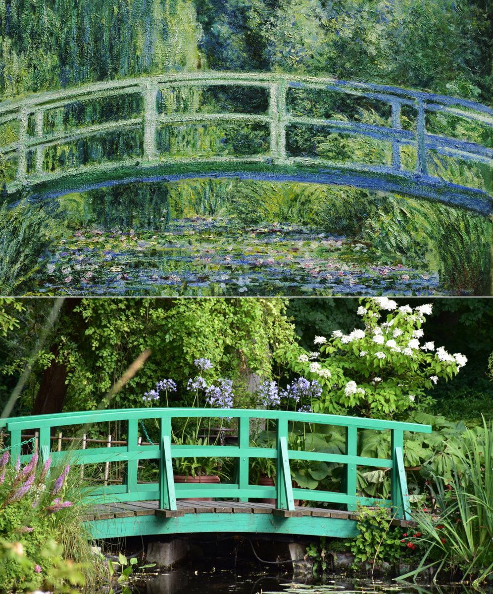 JamesLucasIT's tweet photo. 3. Claude Monet's Bridge over a Pond of Water Lilies - Monet’s garden in Giverny, France

Regarding the countryside in Giverny, the artist wrote in a letter to Paul Durand-Ruel:

"Once settled, I hope to produce masterpieces, because I like the countryside very much." https://t.co/u0cop11El0
