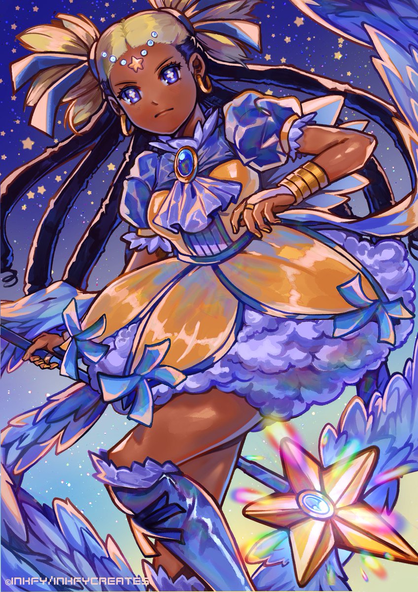 inkfycreates's tweet image. For any new followers:
I'm Inkfy (Lex) and I'm a freelance illustrator and digital artist! I love to draw magical girls, fanart, and fantasy illustrations
I talk about art, video games, anime and manga in between.
Commission are OPEN on VGen:
vgen.co/inkfy