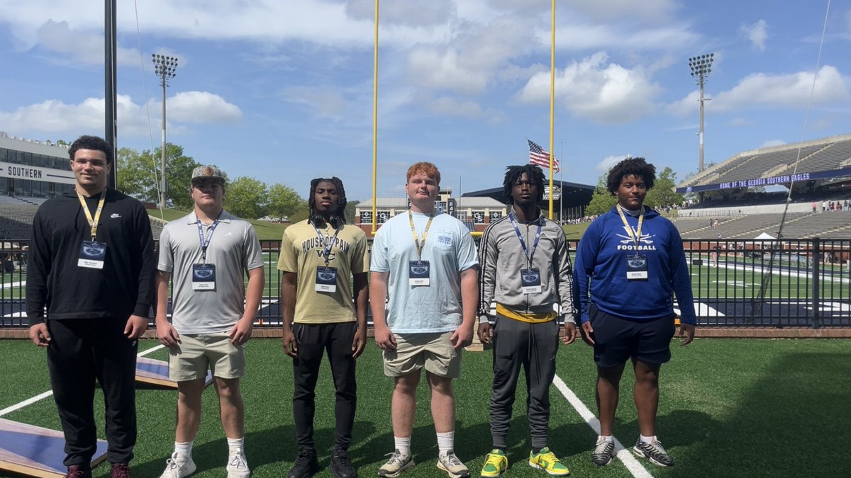 Coach Zebulon Scott (@zebulonscott2) on Twitter photo Thank you <a href="/GSAthletics_FB/">Georgia Southern Football</a> for the invites to the Spring Game.
<a href="/nolimitt_nolann/">Nolan Thompson</a> <a href="/colbyjacobs66/">Colby Jacobs</a> <a href="/kaleb_duhart1/">Kaleb“Island Boi🏝️”Duhart</a> <a href="/zj32334047/">ZJ Scott</a> <a href="/braylen53/">.braylen53</a> <a href="/Michael70240262/">Michael dasher</a> <a href="/GSAthletics/">Georgia Southern Athletics</a> <a href="/GeorgiaSouthern/">GeorgiaSouthern</a> <a href="/StevenCarterNLP/">Steven Carter</a> <a href="/RecruitGeorgia/">Recruit Georgia</a> <a href="/On3Recruits/">On3 Recruits</a> <a href="/SoutheastElite_/">Southeast Elite Prospects</a> <a href="/NEGARecruits/">Northeast Georgia Recruits</a> <a href="/GAVarsityRivals/">GaVarsity</a> Thank you <a href="/GSAthletics_FB/">Georgia Southern Football</a> for the invites to the Spring Game.
<a href="/nolimitt_nolann/">Nolan Thompson</a> <a href="/colbyjacobs66/">Colby Jacobs</a> <a href="/kaleb_duhart1/">Kaleb“Island Boi🏝️”Duhart</a> <a href="/zj32334047/">ZJ Scott</a> <a href="/braylen53/">.braylen53</a> <a href="/Michael70240262/">Michael dasher</a> <a href="/GSAthletics/">Georgia Southern Athletics</a> <a href="/GeorgiaSouthern/">GeorgiaSouthern</a> <a href="/StevenCarterNLP/">Steven Carter</a> <a href="/RecruitGeorgia/">Recruit Georgia</a> <a href="/On3Recruits/">On3 Recruits</a> <a href="/SoutheastElite_/">Southeast Elite Prospects</a> <a href="/NEGARecruits/">Northeast Georgia Recruits</a> <a href="/GAVarsityRivals/">GaVarsity</a>