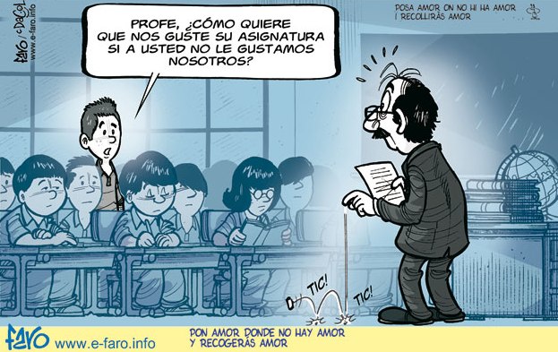"Me he dado cuenta que hay cosas que siguen funcionando  y es querer más a tu alumnado que a tu propia asignatura."
<a href="/fernandoplazap/">Fernando Plaza Ponce</a> 
<a href="/Farohumor/">Andrés Faro</a> 
#EduJornada