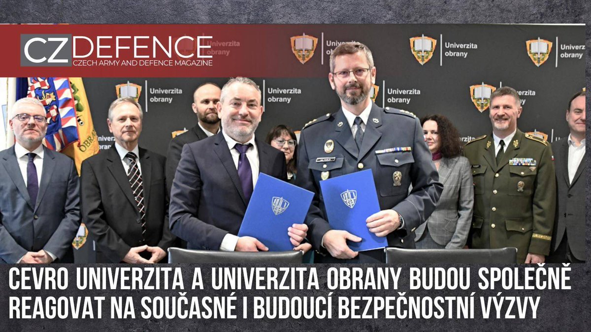 <a href="/CEVROinstitut/">CEVRO Institut</a> a <a href="/uniobranybrno/">Univerzita obrany</a> spojují své síly! 
Ve středu byla podepsána rámcová smlouva o strategické spolupráci, která propojí vzdělávací, vědecké a odborné kapacity obou institucí. ⤵️

czdefence.cz/clanek/cevro-u…

#vzdělávání #výzkum #bezpečnost