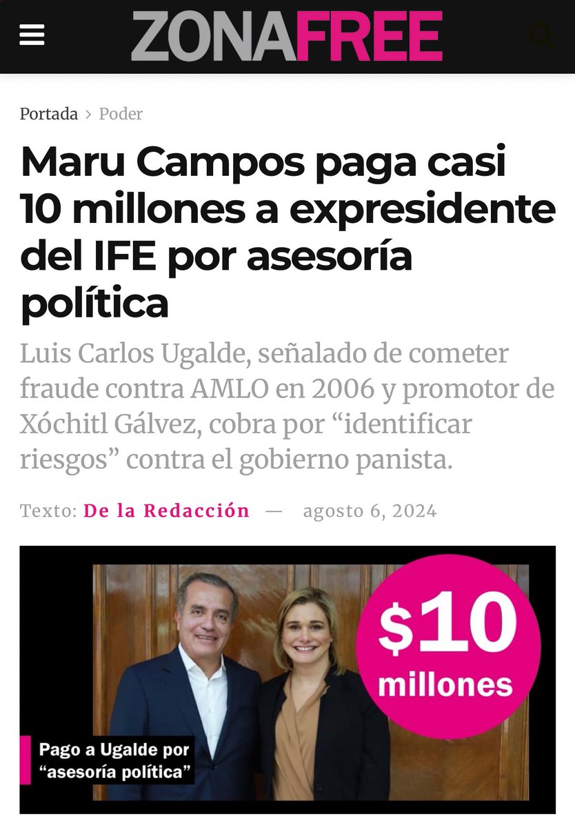 abrahamendieta's tweet photo. Desde el Gobierno de Chihuahua se paga gran parte de la guerra sucia contra la 4T a nivel nacional.

Cientos de millones de pesos en contratos a Loret, Cordero, Gil Zuarth, Alazraky. Y Ahora aparece un nuevo contrato a Ugalde, artífice del fraude contra AMLO en 2006.

Atacan a @AndreaChavezTre porque está enfrentando esta maquinaria multimillonaria de propaganda ultraconservadora.