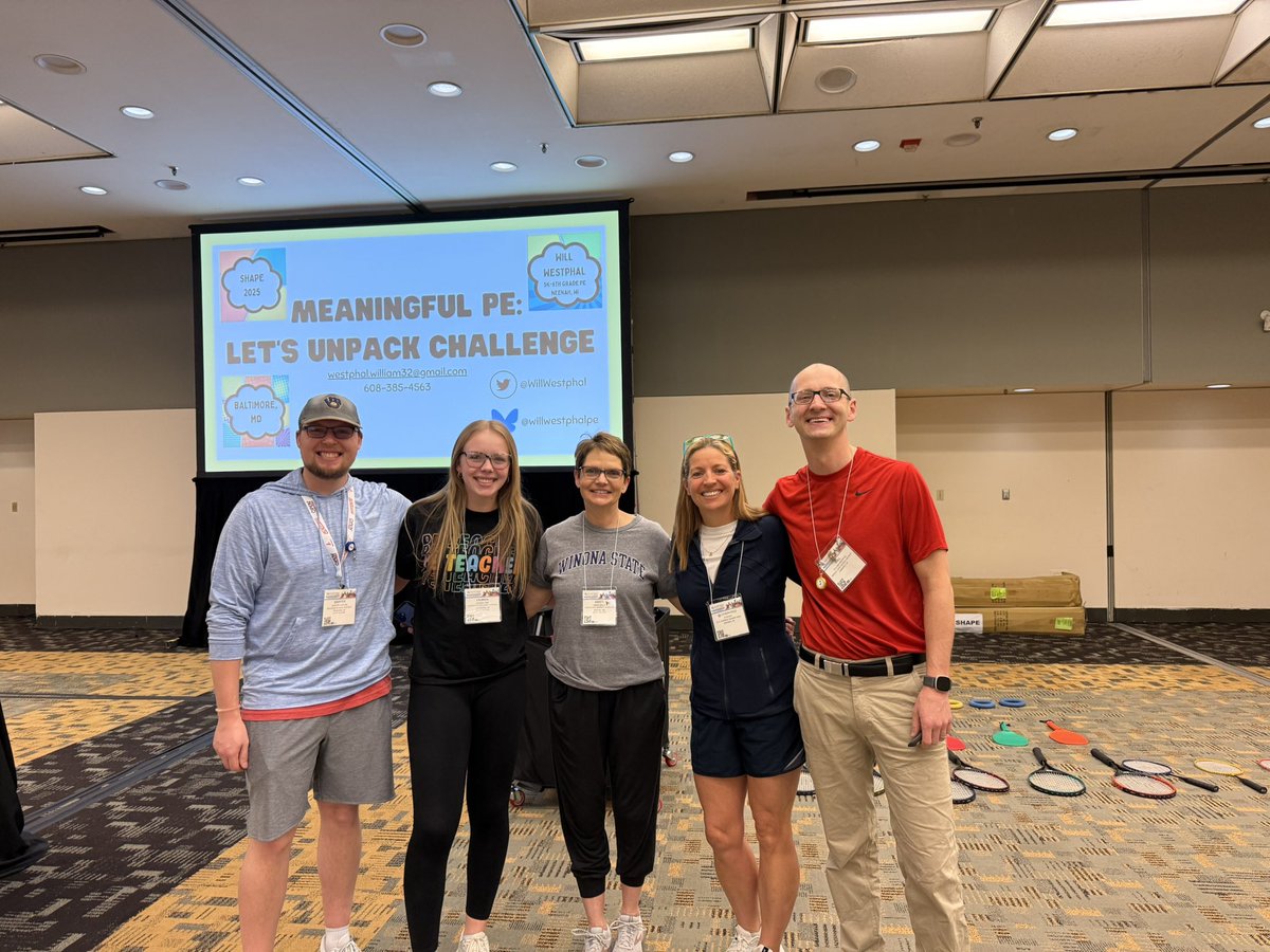 The remaining WHPE members supporting one of our own at the very last session of #shapebaltimore! Another amazing national convention with amazing people🫶🏼