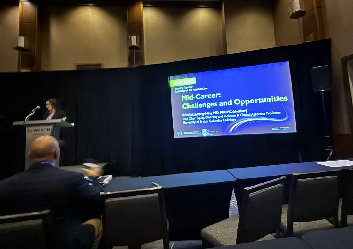 Kate Hanneman (@katehanneman) on Twitter photo The one and only <a href="/cyonghing/">Charlotte Yong-Hing (she/elle) 🌈</a> shares her insights on the challenges and opportunities for mid-career radiologists including the need to integrate leadership, growth, and personal fulfillment 🙌🏻 #CAR2025 The one and only <a href="/cyonghing/">Charlotte Yong-Hing (she/elle) 🌈</a> shares her insights on the challenges and opportunities for mid-career radiologists including the need to integrate leadership, growth, and personal fulfillment 🙌🏻 #CAR2025
