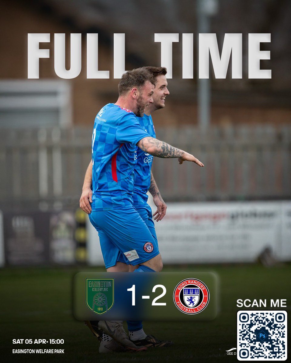 FULL TIME:

Easington Colliery 1-2 BR

⚽️ Thompson. J
⚽️ Liddell

A superb victory after a much improved second half performance!

#UTBR❤️⚽️