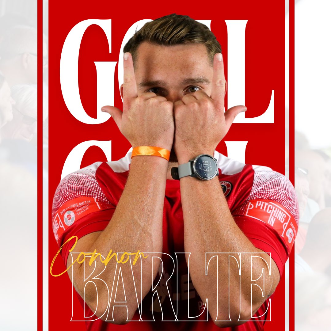 𝐁𝐀𝐑𝐑𝐑𝐓𝐋𝐄𝐄𝐄𝐄

Bartle smashes the ball past the keeper in injury time from a great delivery from Hobbins 

GET IN!!!

🦁 1-0 ⚪️