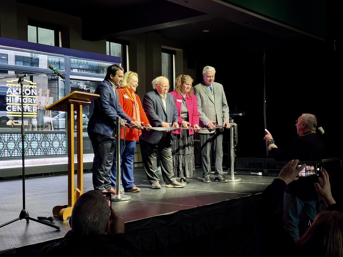 Kyle Kutuchief (@kylekutuchief) on Twitter photo Congrats to Dave Lieberth and his team on opening the Akron History Center on Main Street. The ribbon cut was made of rubber. The center is beautiful and now open. Admission is free. Stop by next time you are in <a href="/downtownakron/">𝔻𝔸ℙ</a>. Congrats to Dave Lieberth and his team on opening the Akron History Center on Main Street. The ribbon cut was made of rubber. The center is beautiful and now open. Admission is free. Stop by next time you are in <a href="/downtownakron/">𝔻𝔸ℙ</a>.