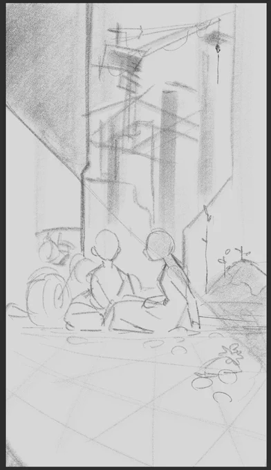ラフ描いたときに想像してた825倍くらい作画が大変だった 達成感 