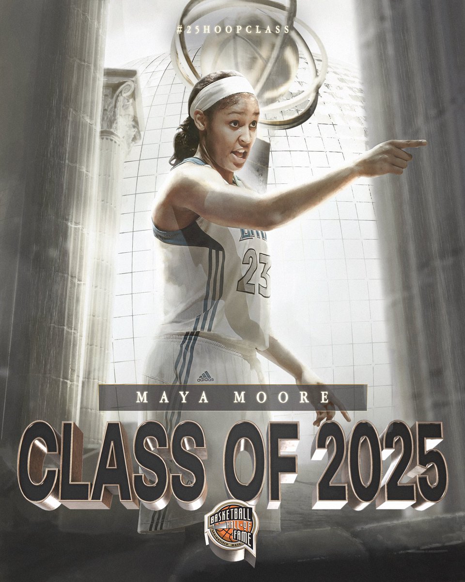 Congratulations to 6x <a href="/WNBA/">WNBA</a> All-Star, 4x WNBA Champion, ’14 WNBA MVP, #25HoopClass inductee Maya Moore.
