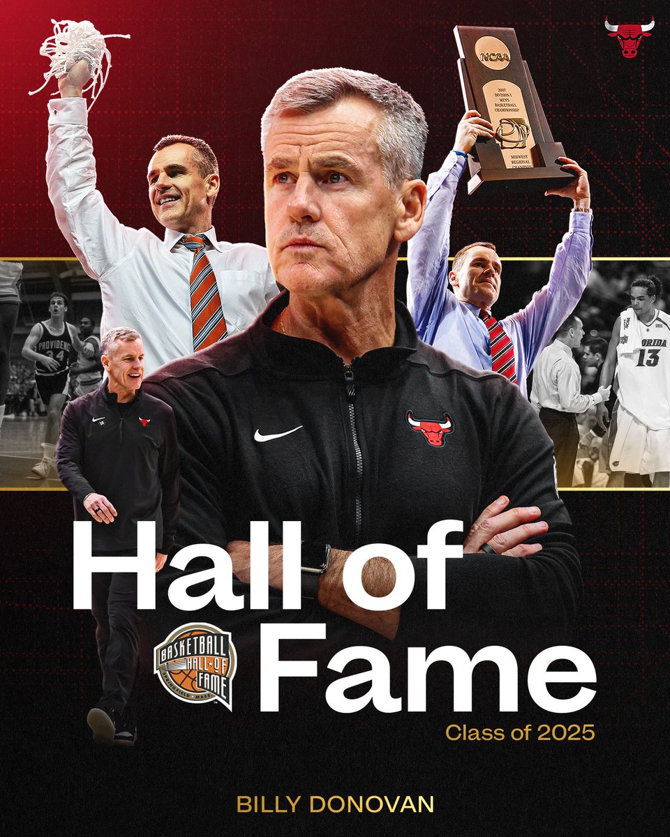 Billy Donovan: Basketball Hall of Fame!

Congrats to Coach Billy Donovan on being named to @HoopHall’s Class of 2025 👏