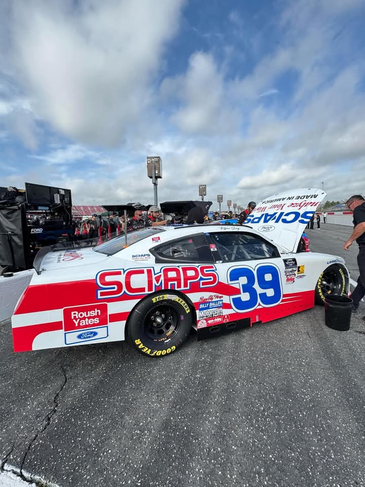 Good afternoon from Darlington. Qualified 17th with our #39 <a href="/SciAps_Inc/">SciAps</a> Ford Mustang. We should be pretty good in race trim and excited to see what we can do in our 1999 <a href="/DaleJarrett/">Dale Jarrett</a> throwback paint scheme. Race starts at 3:30pm ET on CW.