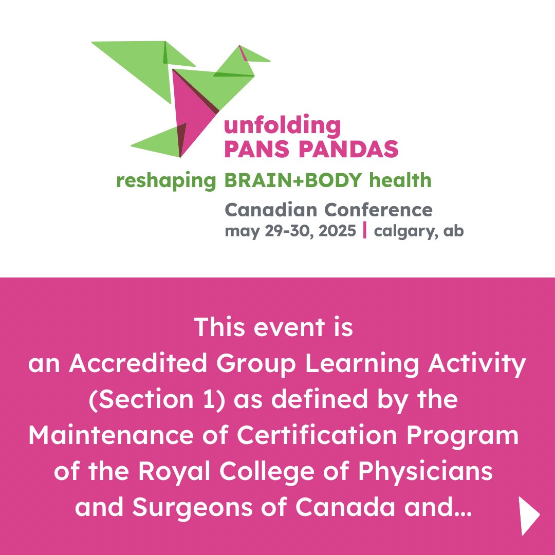 inflamedbrain_'s tweet photo. Big News!
Our Unfolding PANS PANDAS hybrid conference is now medically accredited.
Join us May 29–30, 2025 in Calgary or online to learn from top experts.
Spread the word:
✅ Share this post
✅ Tell your doctor
✅ Register: https://t.co/wLMcEBW1iP
#unfoldingPANS25 https://t.co/yprVsb92FK