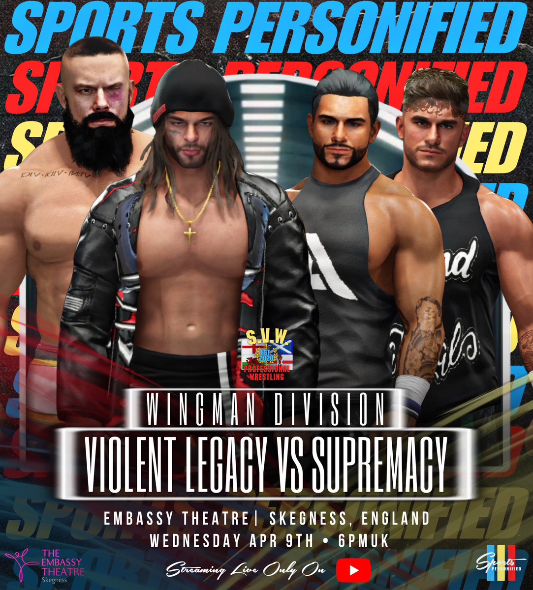 SVegasWrestling's tweet photo. The first 4 matches for @SVegasWrestling (WWE 2K24) Episode 49 live streaming Wednesday at 6PM UK time on the Skeg Vegas Wrestling YouTube channel https://t.co/xNS5sbuxesโฆ #likeforlikes #like #likeforlikeback #likesforlike #likeforfollow #liketime #wwe2k24 https://t.co/On2X71WzDU