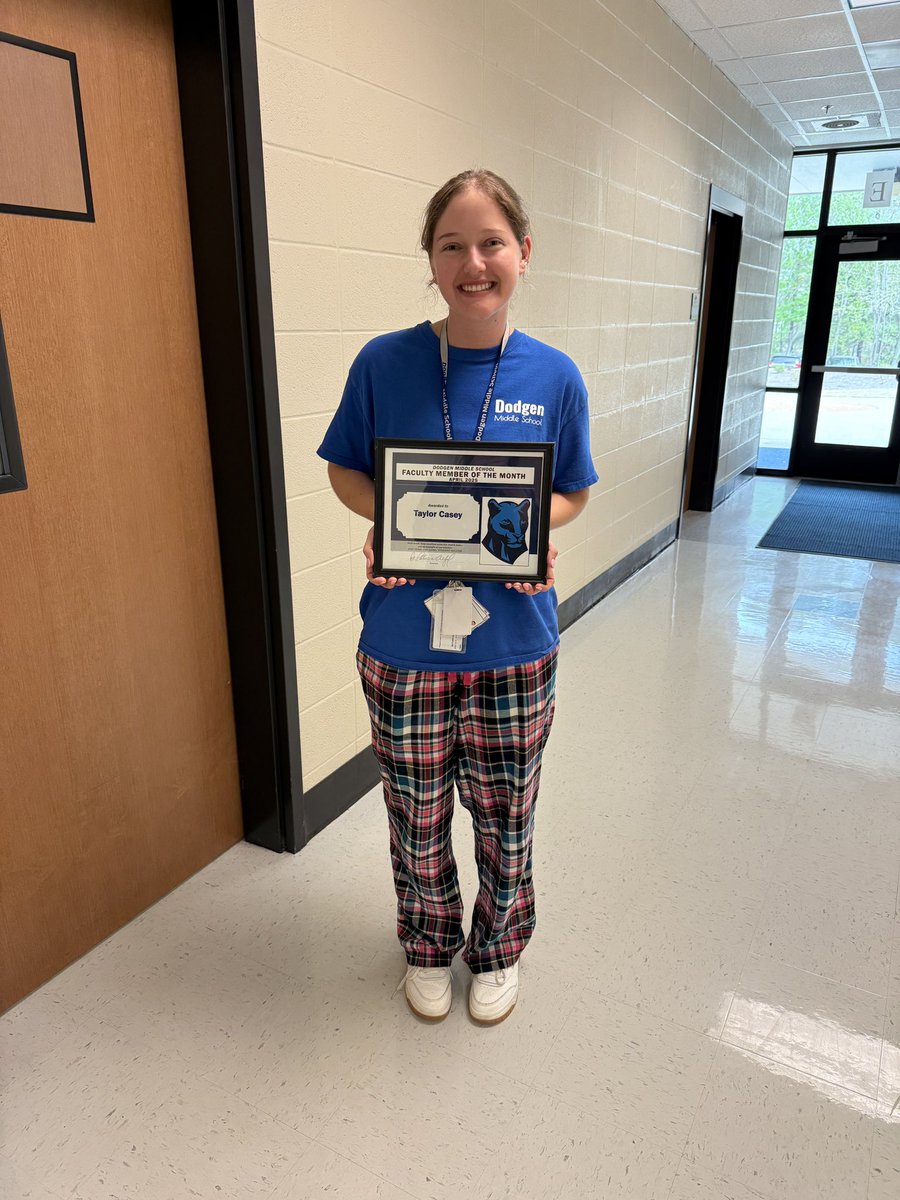 Congratulations to our outstanding Integrated Program Class teacher, Ms. Taylor Casey, for being nominated and selected for our April Faculty Member of the Month!!!  She is a wonderful educator who truly loves her kids!  We are proud to recognize her!!   <a href="/cobbsped/">cobbsped</a>