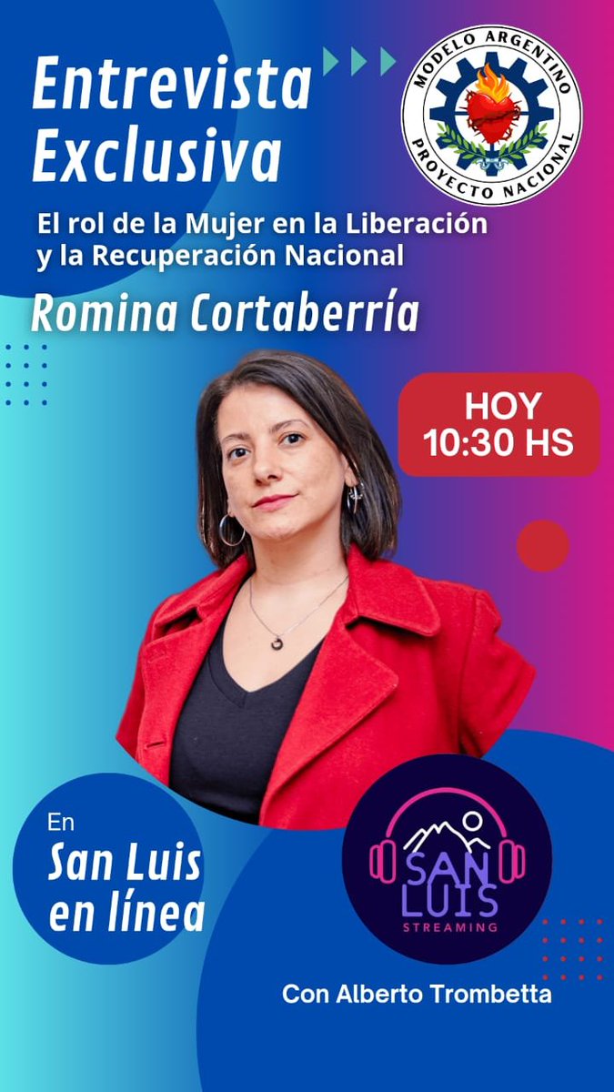 RomiCortaberria's tweet photo. Comparto mi Entrevista del Viernes 04 de Abril con Alberto Trombetta por  San Luis en Línea 
@SanLuisStreamin 

https://t.co/WMviKztAwc https://t.co/PwATInN4Vo