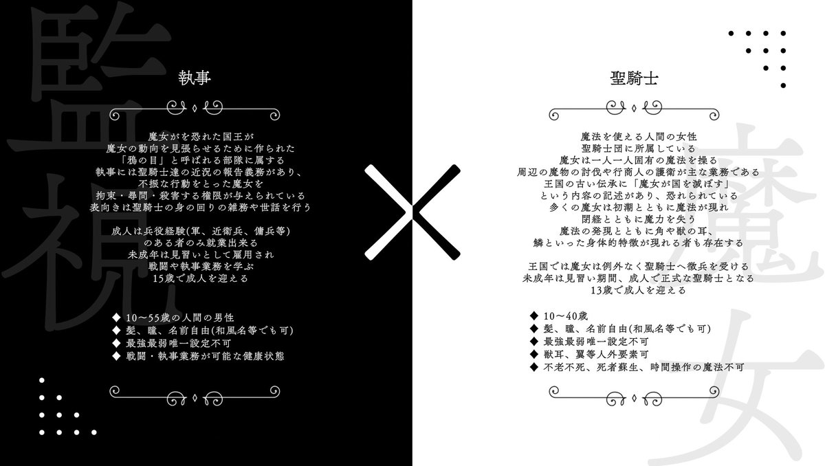 黒い執事と白い魔女 tweet media