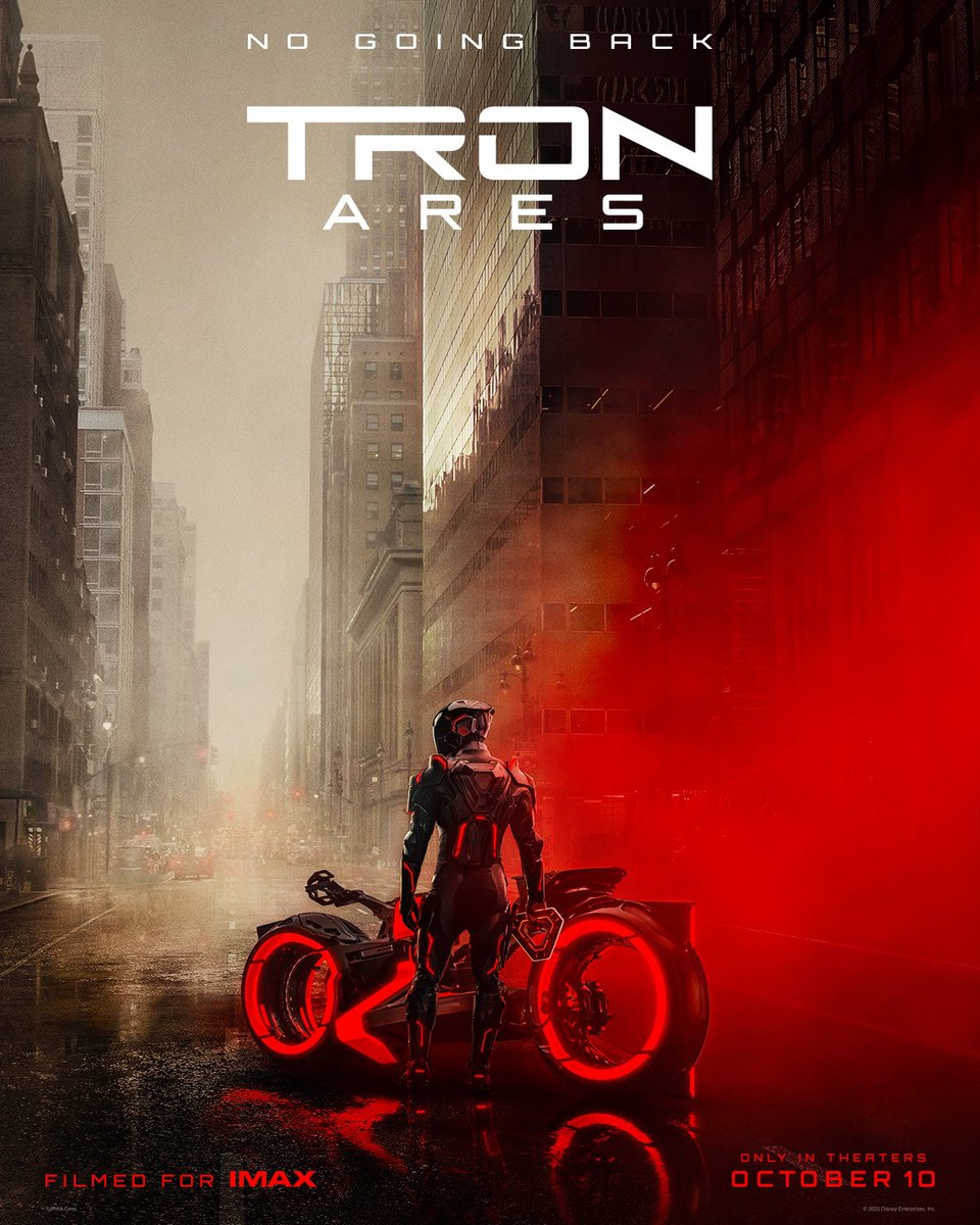 First poster for ‘TRON: ARES’

In theaters on October 10.