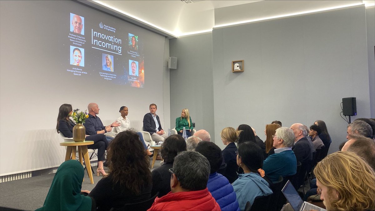 Earlier this week, we welcomed many space enthusiasts to the Academy's headquarters to explore the latest frontiers in space engineering. Missed it? Keep an eye out for the recording which we'll share very soon. 💫 🛰️ #InnovationIncoming

Find out more: raeng.org.uk/events/2025/ma…