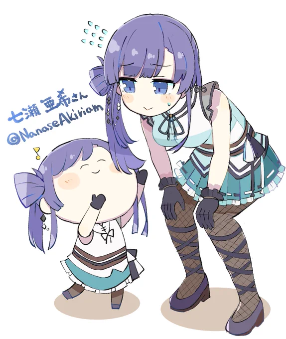 #RTしたVtuberを描く #RTしたVtuberさんを描く 七瀬亜希さん()サイドの髪がお気に入り 