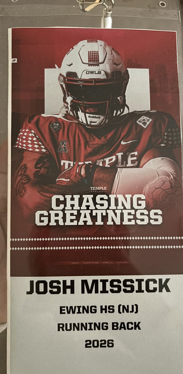 josh_missick's tweet image. I had a great spring practice visit @Temple_FB this morning can’t wait to be back down again🦉@CoachAhmadTUFF @Coach_AndrewP @CoachKCKeeler