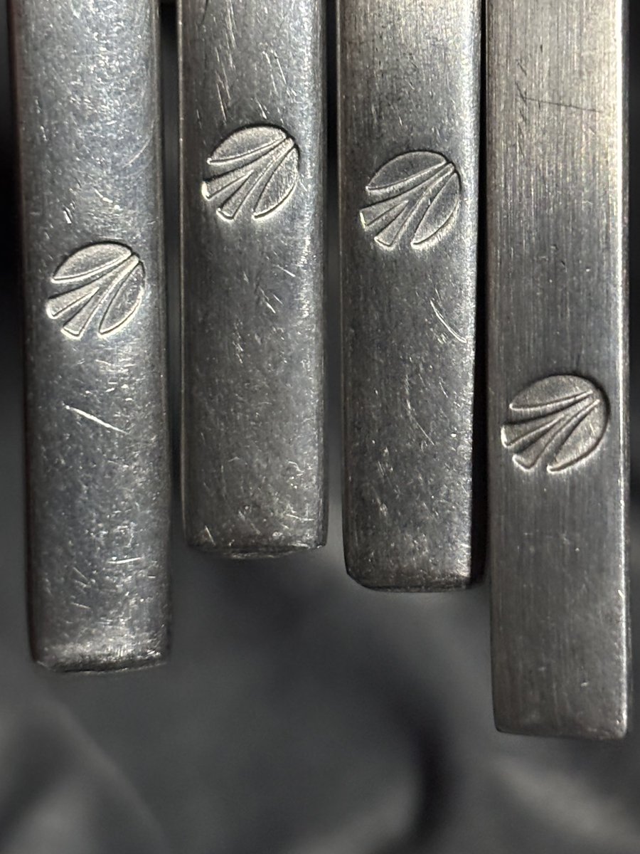 Which airline logo is this, from the age of stainless steel cutlery. Also, this stainless is from Japan. #aviation