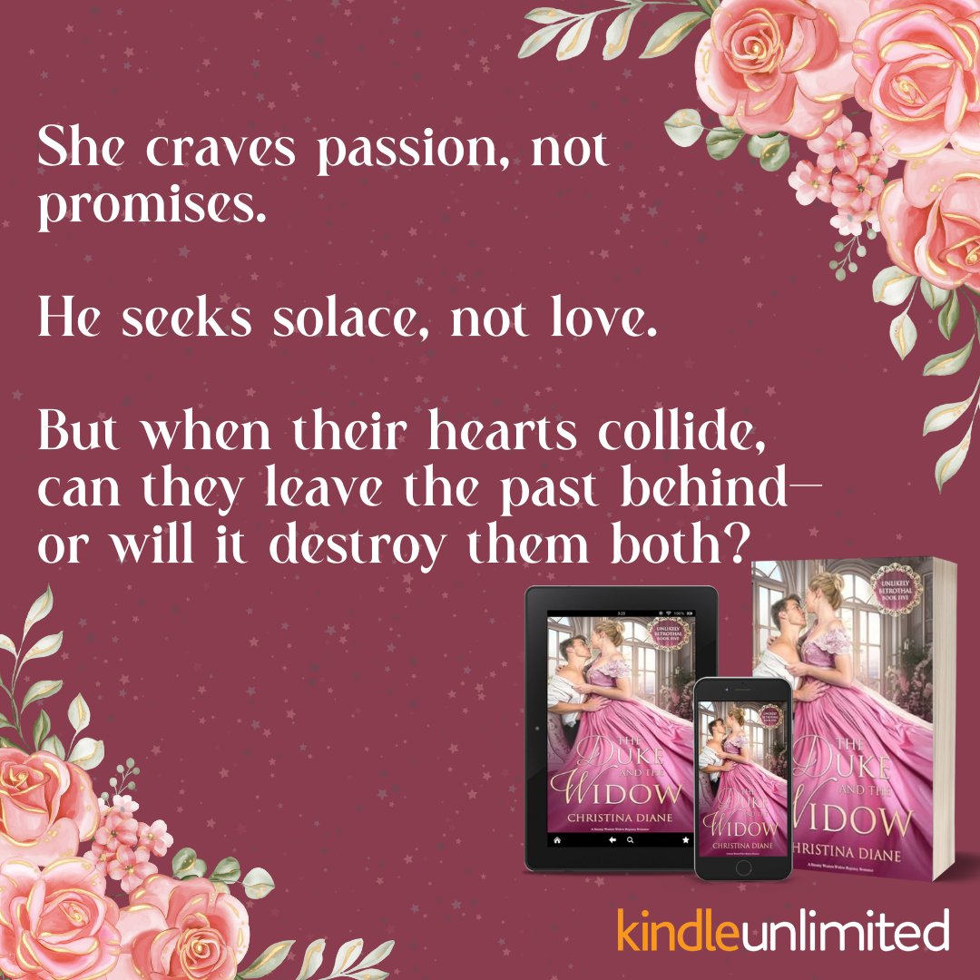 📅 Mark your calendars! "The Duke and the Widow" releases on April 29th!  Pre-order now and be the first to experience the epic conclusion of the Unlikely Betrothals series on Kindle Unlimited! ❤️✨ 

Preorder today 👉🏻 bit.ly/41TuPfZ