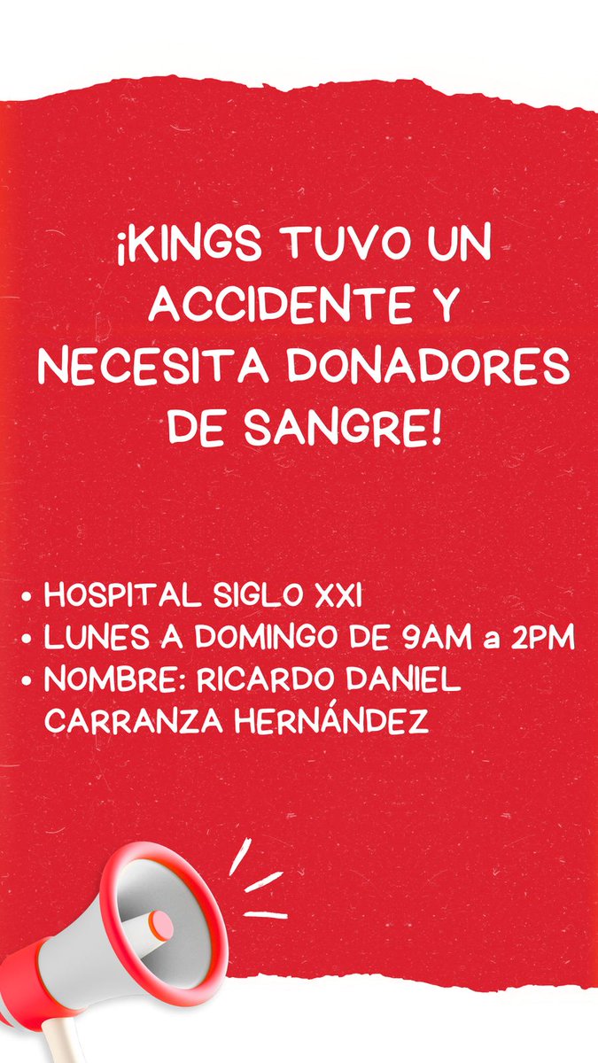 CAVOvalecillo's tweet photo. Amigos.

Un gran amigo sufrió un grave accidente por la noche. 

De momento esta muy grave y necesita ser trasladsdo al. Hospital siglo XXI de ls CDMX, así como donadores de sangre. 

Si quieren donar o conocen alguien que pueda facilitar su traslado lo salvarian.

Ayúdenme https://t.co/wvKarWGEEQ