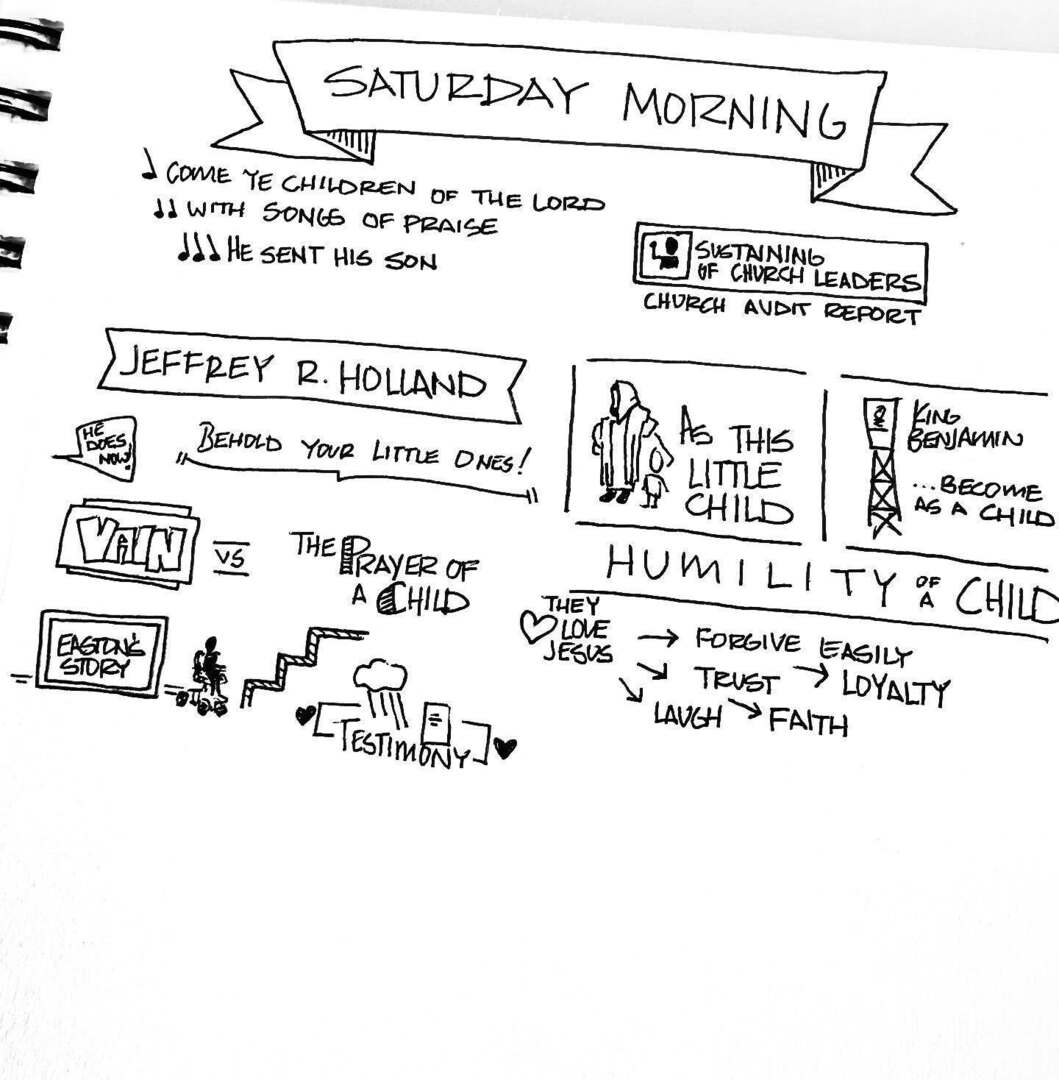 ValentineJames's tweet image. President Holland on the humility of a child. #generalconference