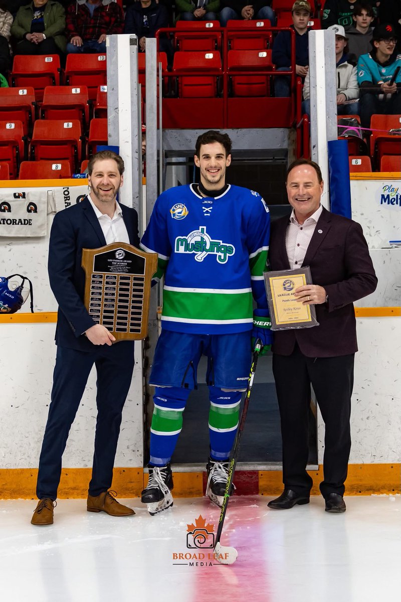 🚨🚨🚨 Give it up for your regular season scoring champ, Mr Reilley Kotai of the Melfort Mustangs 👏