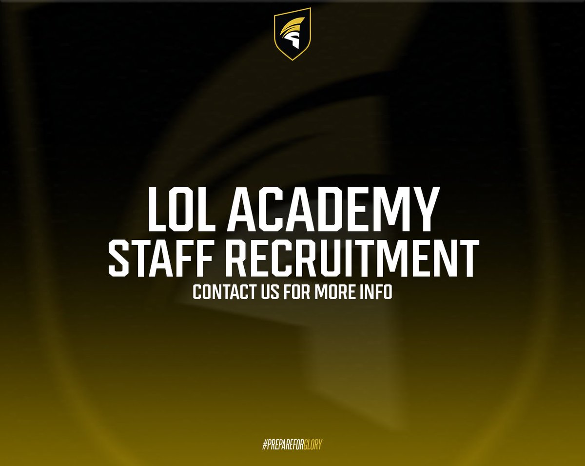 Our LoL Academy is recruiting for the upcoming PP Split!
We're looking for:
– a Head Coach
– Positional Coaches
We want someone to work with the Main Team's staff to help our players reach their full potential. Experience is appreciated, but not mandatory.
DM us for more info!