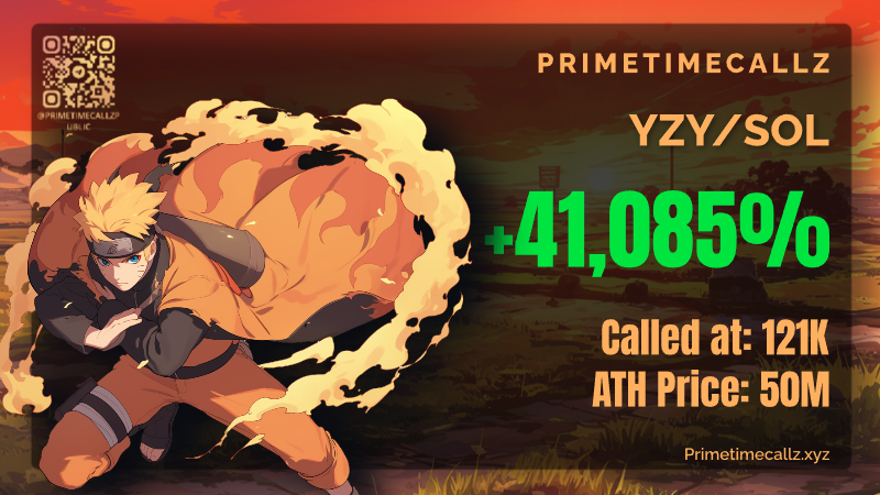 primetimecallz's tweet photo. $yzy 121k > 50m! 410X called on our private! CA9gyfbPVwwZx4y1hotNSLcqXCQNpNqqz6ZRvo8yTLpump: 📷Buy 📷 Who wants to join us for the next cook? Leave a like and comment below 📷https://t.co/6WcXFTIcaV……… #solana #memecoins #Solana #yzy #Swasticoin #SOL #SolanaCallGroup #Primetimecallz #Alphagroup #Callgroup