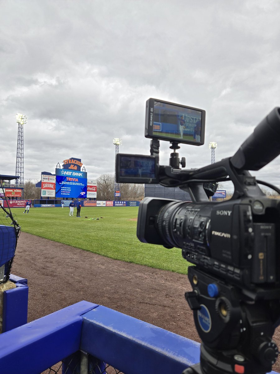 In the 3rd base pit for a wet game. But we're on SNY today, so let's play