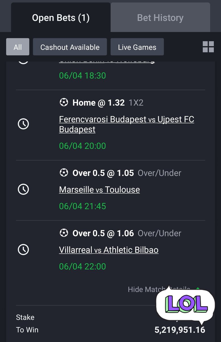 Follow 👉 <a href="/Watu_Mikeka/">Watu Mikeka</a> 

📌 Odds 572+ | Sportybet 

Mechi 40 over 0.5, Mechi 9 Win Either half. 10K kwa 5M. 

Retweet, Code utatumiwa DM
