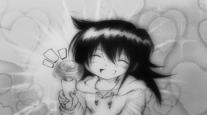 I drew Tomoko before. I love gloomy girls. #TomokoKuroki #watamote #fanart 