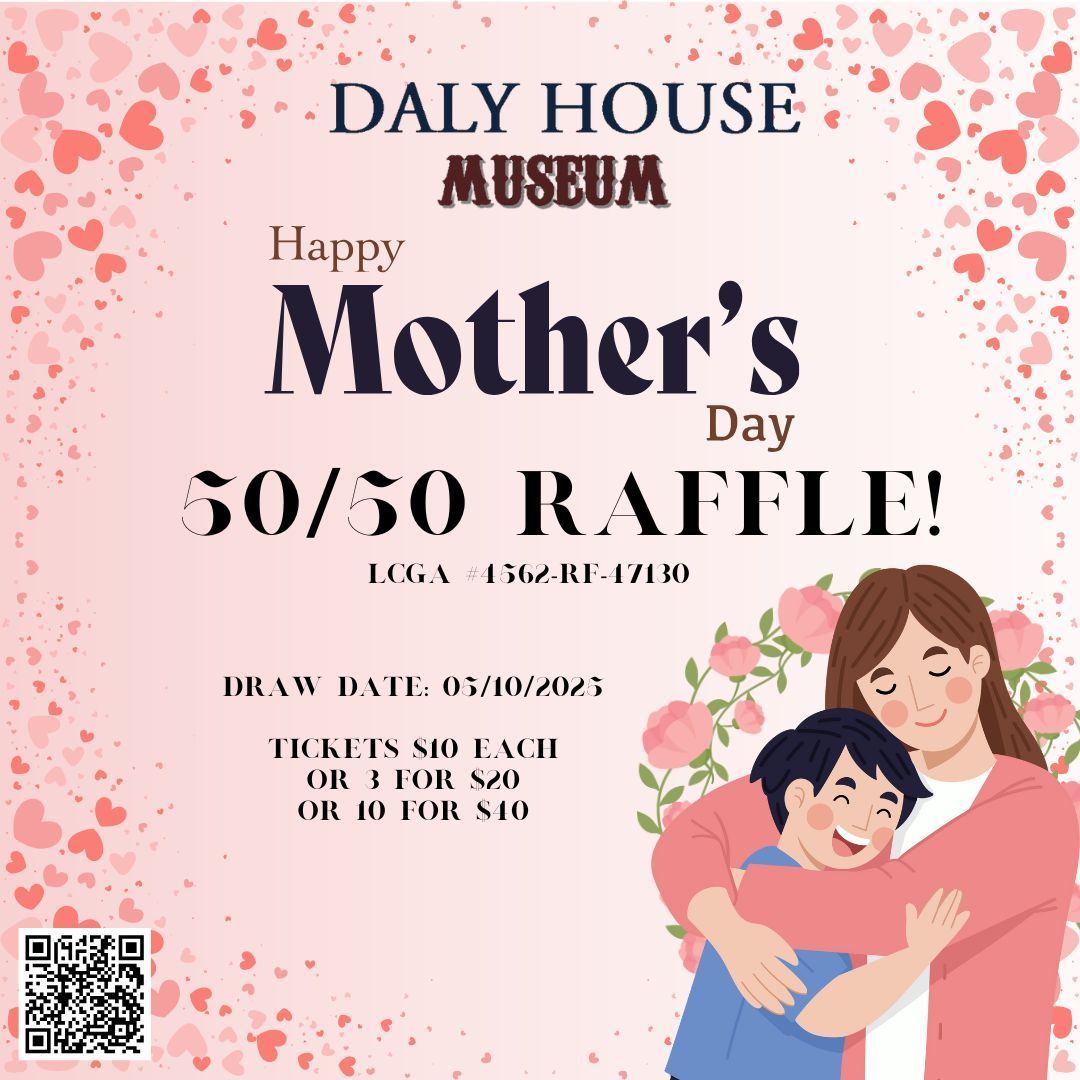 Secure your chance to win in the Daly House Museum's Mother's Day Raffle! By participating, you’re aiding our cherished museum in launching fresh exhibits and preserving our historic site and archives. Grab your tickets now at fundingchange.ca/dhm/Z7ZA3ZDPcm…. #SupportLocalHistory
