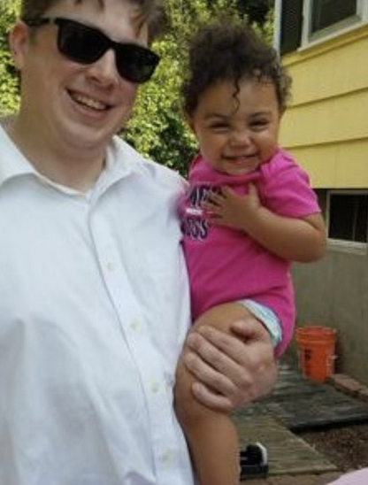 poor_harry's tweet photo. @ArabellaRober19 @yankeewally2 Older photo Joe Giuliano, reportedly Meghan's first husband, with a mixed race girl.  There is another photo out there of these two when the girl was 7 or 8 years old.  Is she in high school these days? https://t.co/2imA0ebFuc