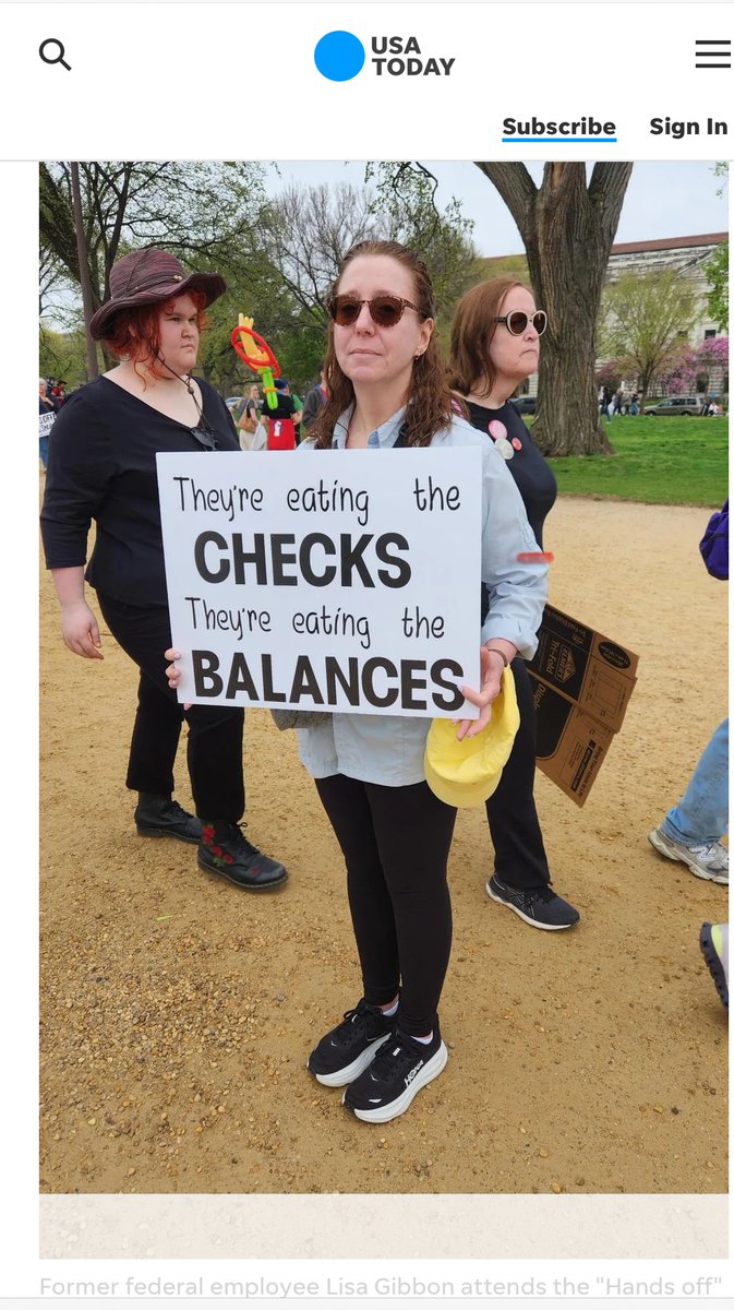 karenruthadams's tweet image. A Truly Tremendous sign by former Federal employee Lisa Gibbon, #HandsOff2025