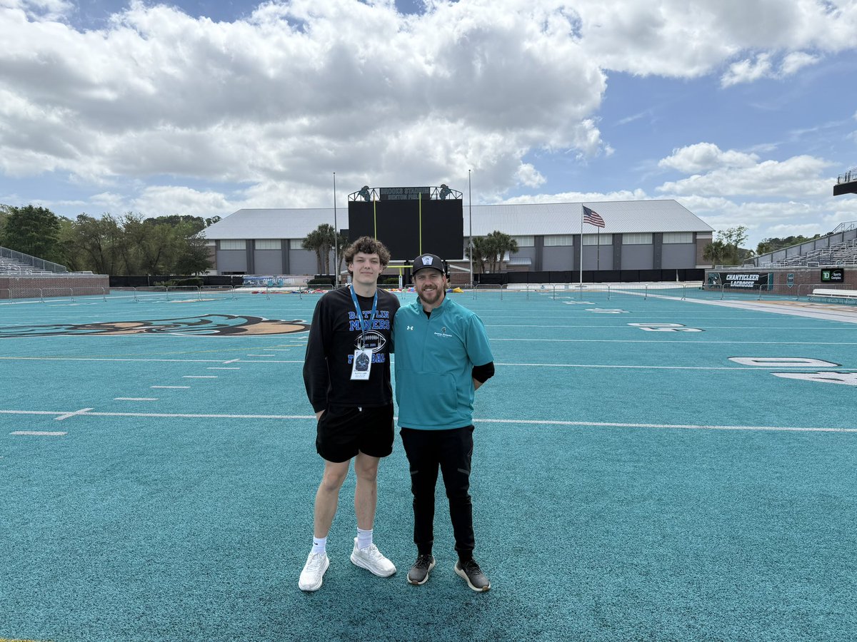 After a great visit and conversation with <a href="/KrissProctor/">Kriss Proctor</a> I’m blessed to receive my third D1 offer to Costal Carolina! <a href="/CoachFrantzJ/">CoachFrantz</a> <a href="/SVSQB/">Coach Jim Cantafio</a> <a href="/chadshenne/">Chad Henne</a> <a href="/ChadMar2/">Chad Marquardt</a> <a href="/JesseWhite33/">Jesse White</a> <a href="/MinersFB/">⛏Minersville Football⛏</a> <a href="/PaFootballNews/">Pennsylvania Football News</a>