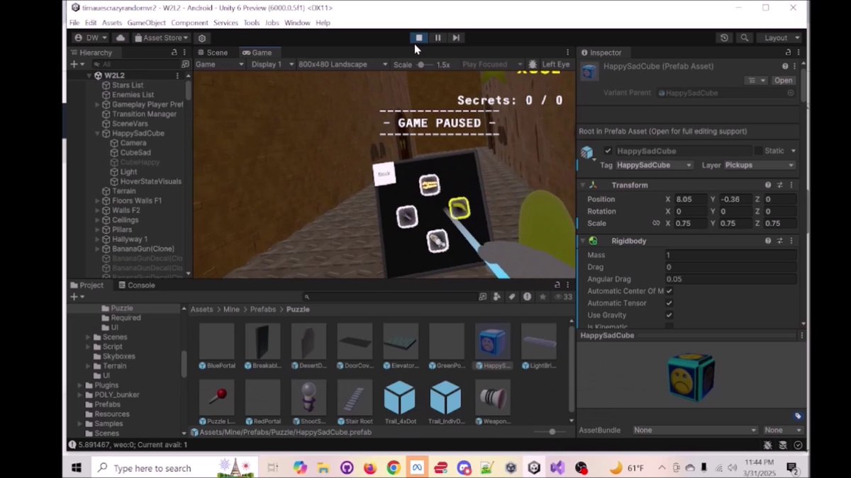 davididev's tweet image. Happy #screenshotsaturday fellow #indiedev peeps.  Been scattering around between #godotengine and #madewithunity, making a tool for #VR and started on the first level in world 2 in Tim&apos;s VR game.
youtube.com/watch?v=wa_aVx…