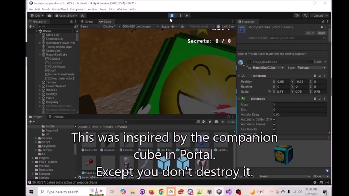 davididev's tweet image. Happy #screenshotsaturday fellow #indiedev peeps.  Been scattering around between #godotengine and #madewithunity, making a tool for #VR and started on the first level in world 2 in Tim&apos;s VR game.
youtube.com/watch?v=wa_aVx…