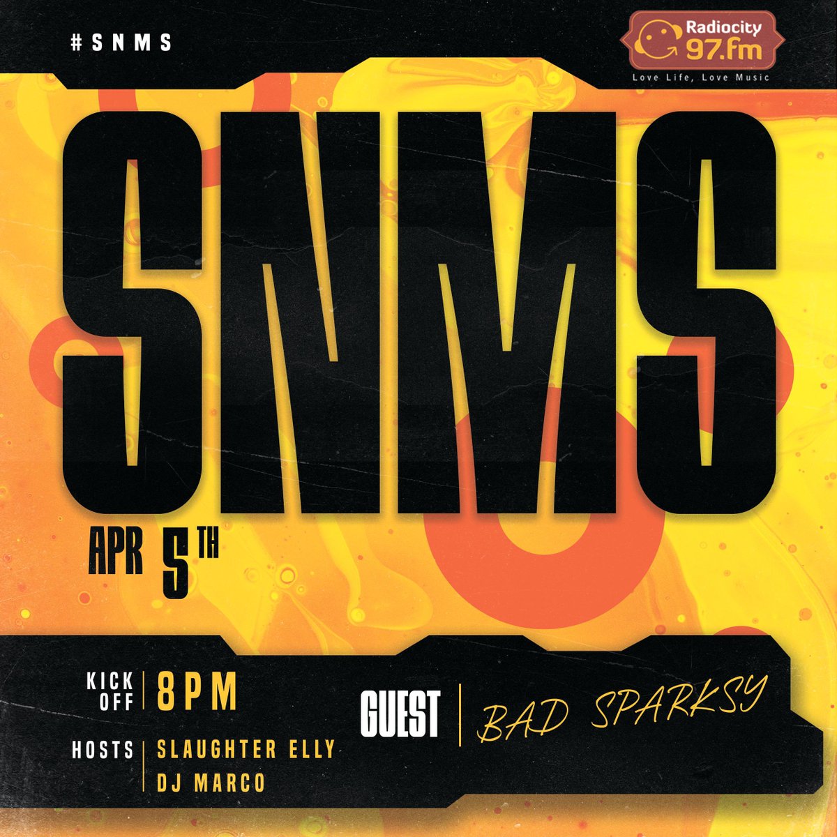 Dj_marco25's tweet photo. And just like that it’s #SNMS time w/ @djslaughterelly and I
Our guest tonight @BadSparksy
It’s #AllUG today so we’ll be doing a run down of Ugandan tracks released in March
https://t.co/oFym6SDPT4 https://t.co/9jl3Npl1Dc