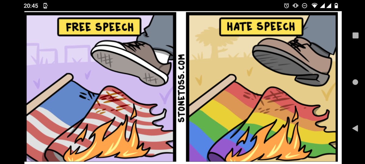 Well… It's OK to burn any flag as long as it's yours.