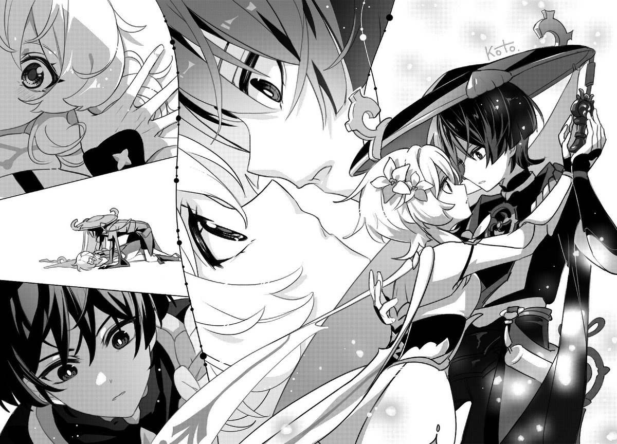 Day 3: Shoujo manga crossover. Shugo Chara again!
#scaralumiweek #shugochara #scaramouche #lumine #GenshinImpact