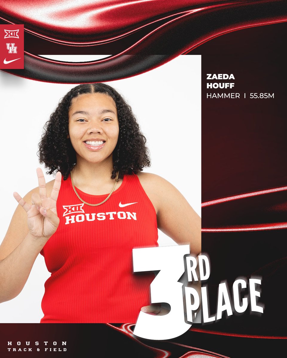 Tom Tellez Invite | Women's Hammer

Zaeda Houff records a personal best mark of 55.85m for third place! She moves up to #4 in program history!

#GoCoogs