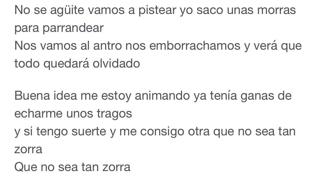 Yo lo pensé y Gabito se lo cantó a una por ahí