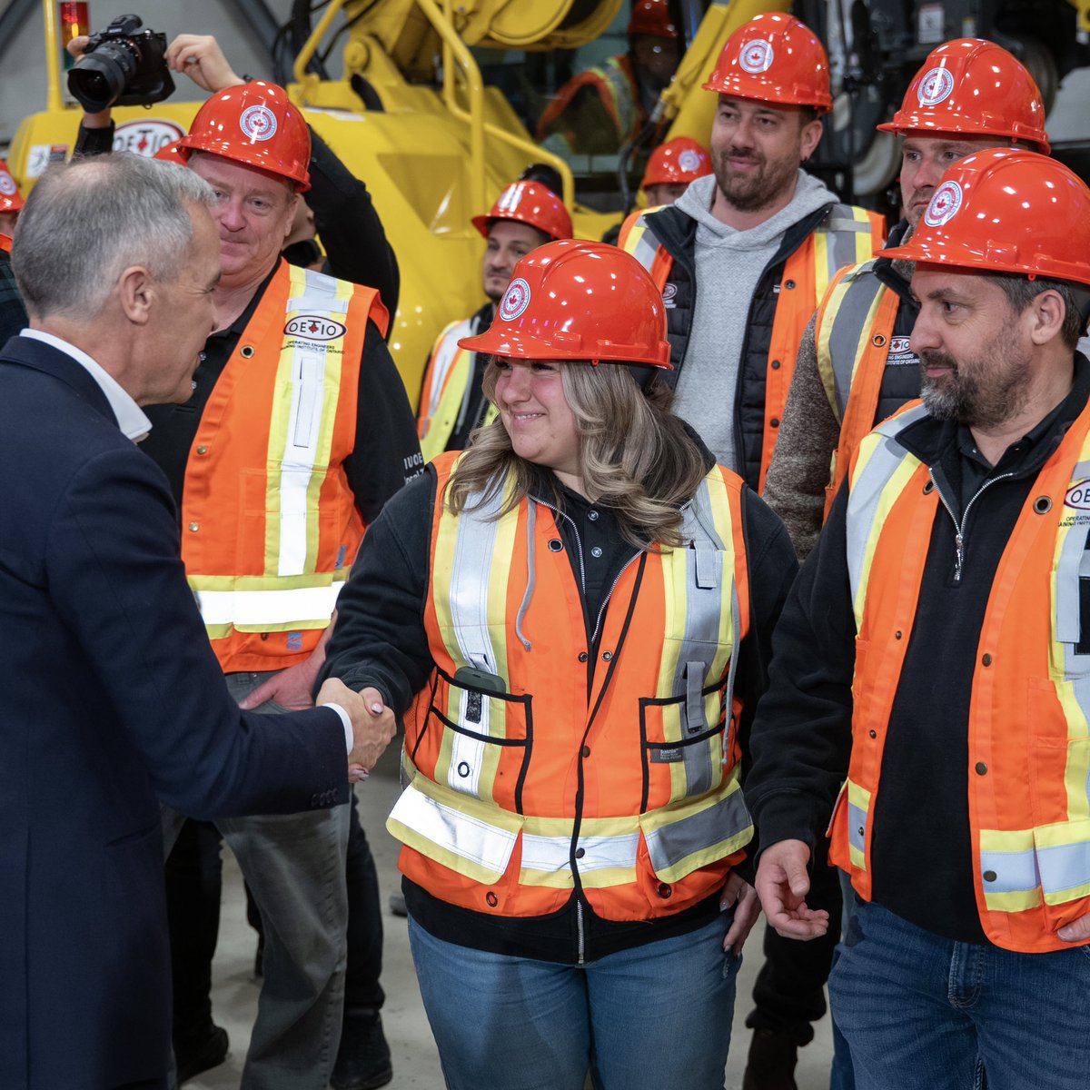 MarkJCarney's tweet image. We need more Canadians to start a career in the skilled trades. We'll cover apprenticeship costs, create more training opportunities, and make it easier and cheaper to work anywhere in Canada — because it’s time to build.