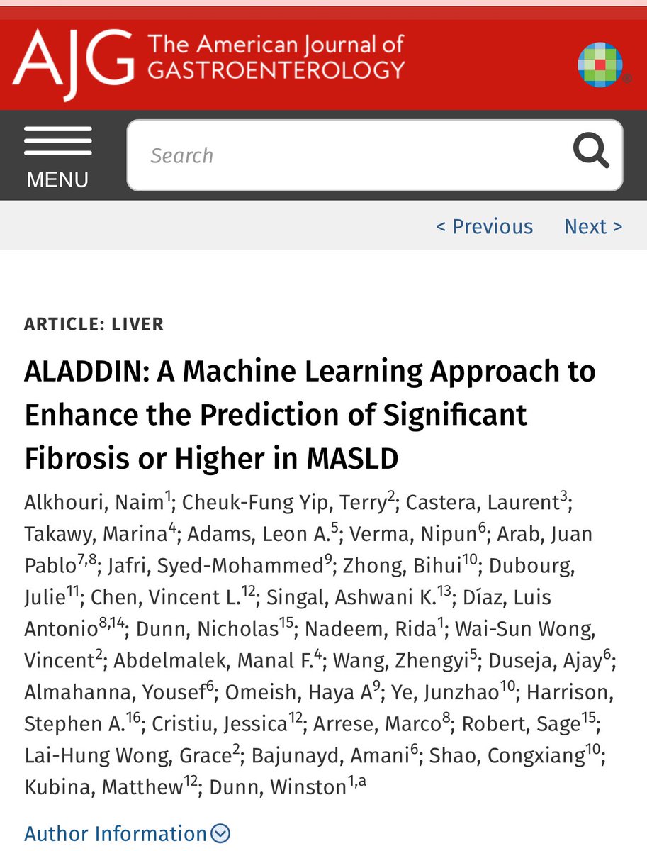 Marina Takawy, M.D. (@marinawahied) on Twitter photo Thrilled to share our most recent publication.
Appreciate Dr Winston Dunn, <a href="/AlkhouriNaim/">Naim Alkhouri</a> and my mentor Dr Abdelmalek <a href="/Mayo_liverdoc/">Manal Abdelmalek</a> for giving me the opportunity to participate in this huge study
Machine learning approach for fibrosis prediction in MASLD F2 and higher Thrilled to share our most recent publication.
Appreciate Dr Winston Dunn, <a href="/AlkhouriNaim/">Naim Alkhouri</a> and my mentor Dr Abdelmalek <a href="/Mayo_liverdoc/">Manal Abdelmalek</a> for giving me the opportunity to participate in this huge study
Machine learning approach for fibrosis prediction in MASLD F2 and higher