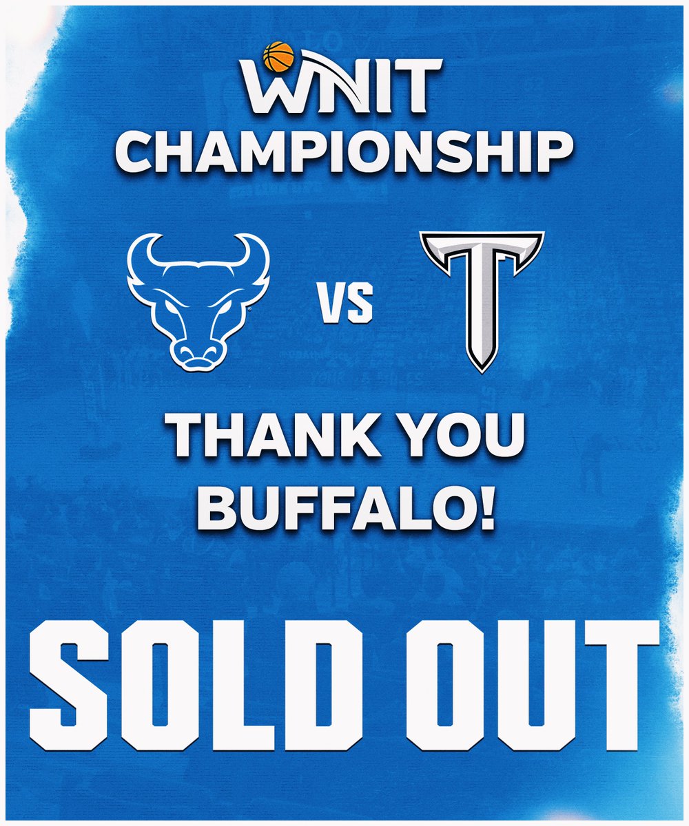 𝐒𝐎𝐋𝐃 𝐎𝐔𝐓

Today’s WNIT Championship Game at Alumni Arena is officially at capacity – thank you, Bulls Nation 🤘 

Can’t be there in person?

📺 Tune in to CBS Sports Network at 5 PM to watch the Bulls take on the Troy Trojans with the championship on the line!